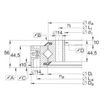 FAG Germany Crossed roller bearings - XSU140844