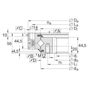 FAG Germany Crossed roller bearings - XSI140744-N