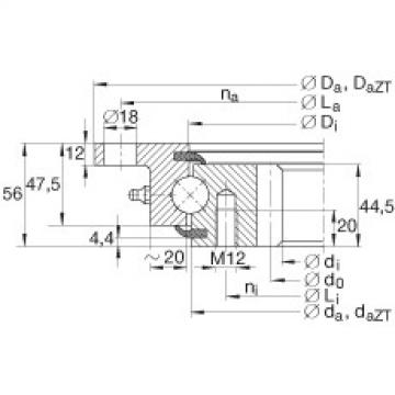 FAG Germany Four point contact bearings - VLI200944-N