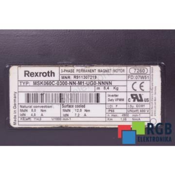 BACK COVER FOR MOTOR MSK060C-0300-NN-M1-UG0-NNNN REXROTH ID30780