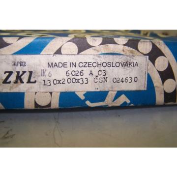 NEW ZKL SPHERICAL ROLLER BEARING 6026AC3