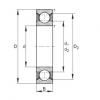 FAG Germany Deep groove ball bearings - 6017-2Z