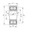 FAG Germany Angular contact ball bearings - 3216-B-2RSR-TVH