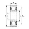 FAG Germany Deep groove ball bearings - 6305-C-2BRS