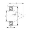 FAG Germany Axial angular contact ball bearings - 7602055-TVP