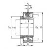 FAG Germany Spherical roller bearings - 23038-E1A-XL-K-M + H3038