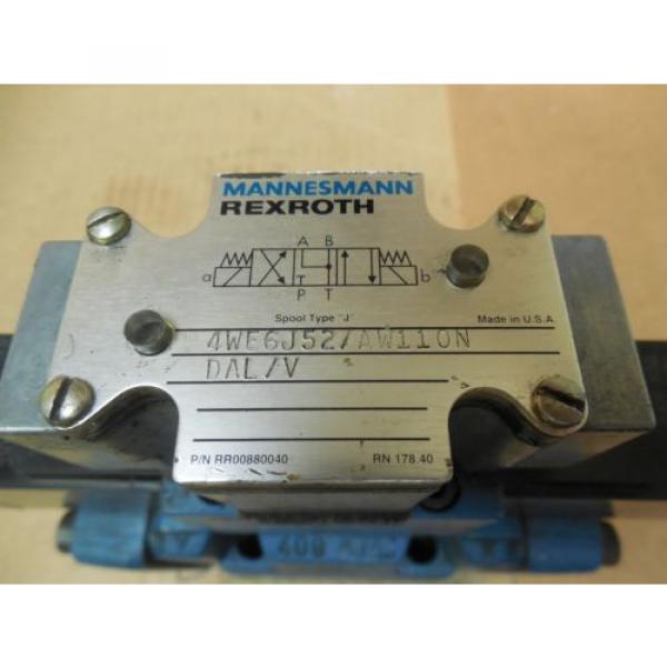 Rexroth Directional Valve 4WEH10J40/6AW110NETDAL/V 4WE6J52/AW110N DAL/N 120V #2 image