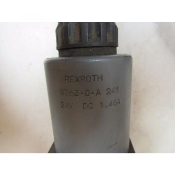 REXROTH HYDRAULIC VALVE 4WE10J32/CG24N9AV 4WE10J32CG24N9AV GZ63-0-A 241 24V DC #3 image