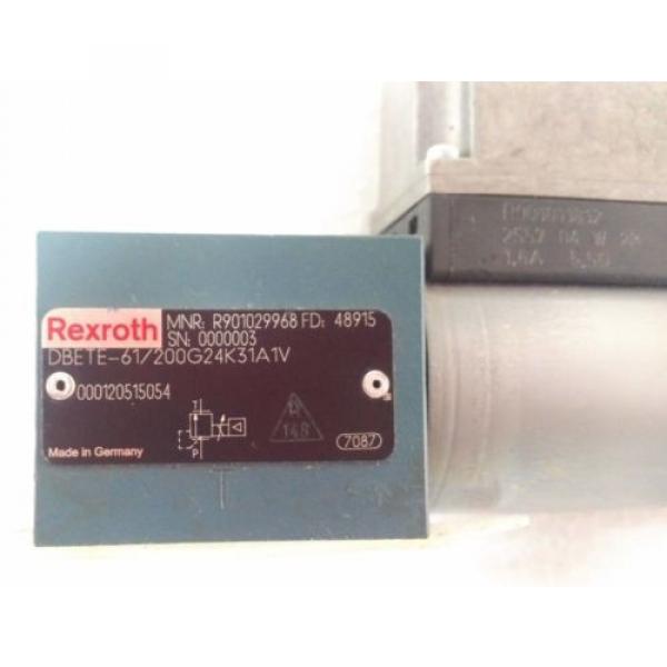 DBETE-61/200G24K31A1V REXROTH PROPORTIONAL PRESSURE RELIEF VALVE R901029968 #2 image