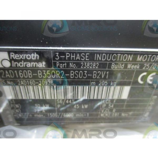 REXROTH INDRAMAT 2AD160B-B350R2-BS03-B2V1 3-PHASE INDUCTION MOTOR *NEW IN BOX* #6 image