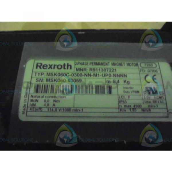 REXROTH MSK060C-0300-NN-M1-UP0-NNNN SERVO MOTOR *NEW NO BOX* #1 image