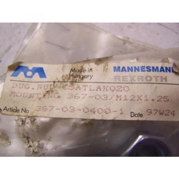 NEW MANNESMAN REXROTH PISTONROD ADAPTER TYPE 5 &amp; 367-29-0400 MOUNTING &amp; NUT KIT #3 image