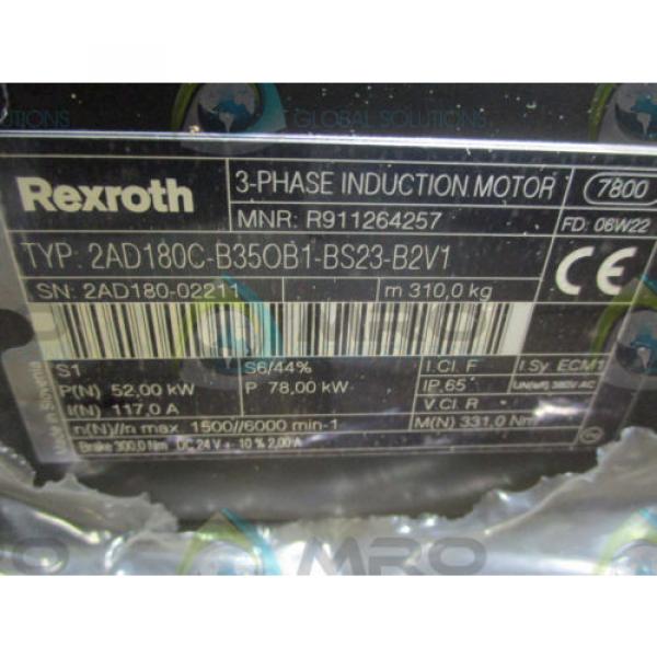 REXROTH 2AD180C-B35OB1-BS23-B2V1 3-PHASE INDUCTION MOTOR *NEW IN BOX* #6 image