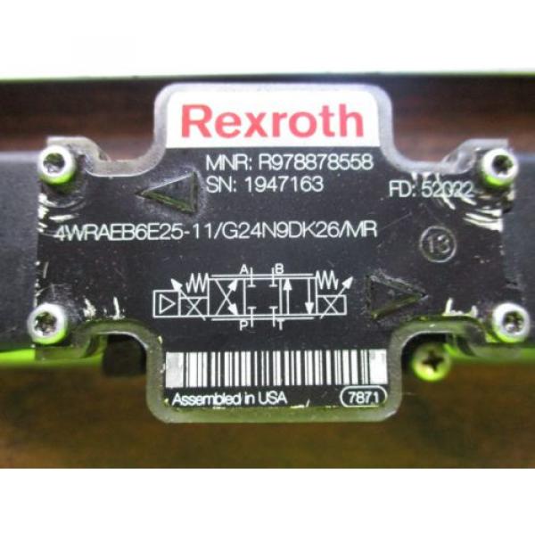 REXROTH HYDRAULIC CONTROL VALVE 4WRAEB6E25-11/G24N9DK26/MR #2 image