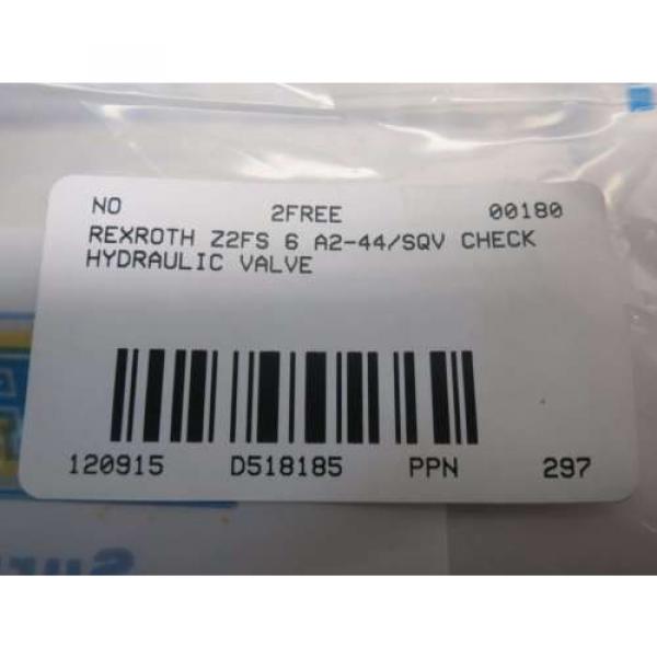 NEW REXROTH Z2FS 6 A2-44/2QV HYDRAULIC CHECK VALVE D518185 #7 image