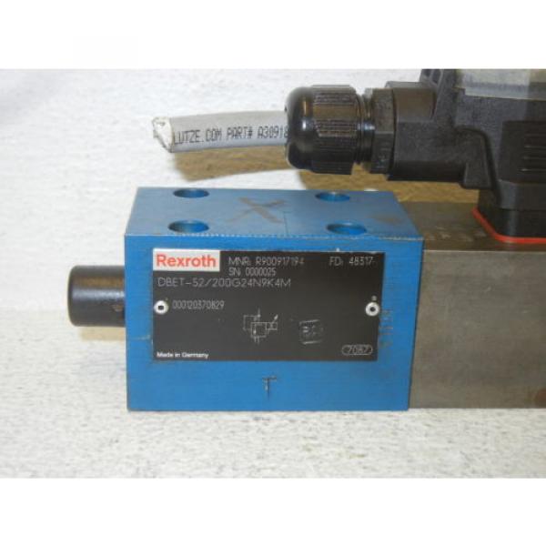 REXROTH DBET-52/200G24N9K4M USED HYDRAULIC VALVE W/ VT-SSPA1-150-10/V0/0-24 #2 image