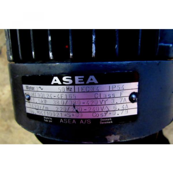 REXROTH HYDRAULIC POWER UNIT W/ASEA #MT90L24-4F165, 1.5KW, 1420 R/M MOTOR #3 image