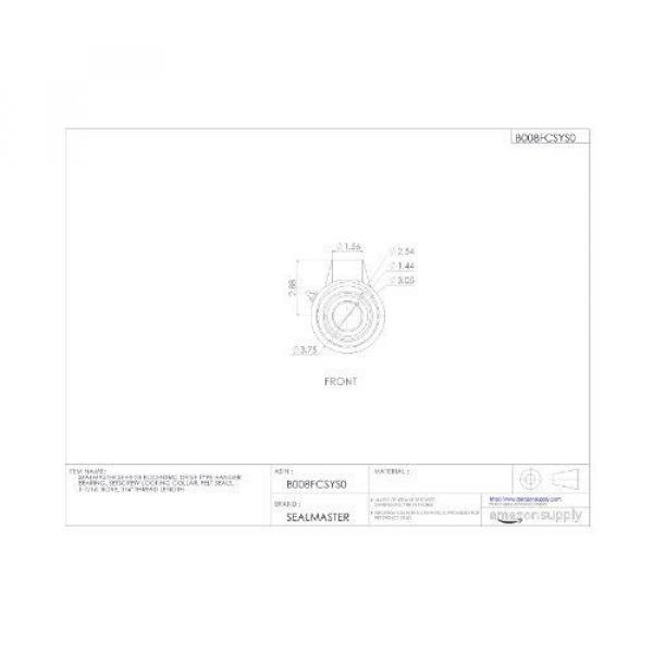 Sealmaster QJF1026MB Four point contact ball bearings 116126 SEHB-23 Eccentric Drive Type Hanger Bearing, Setscrew Locking Collar, #2 image