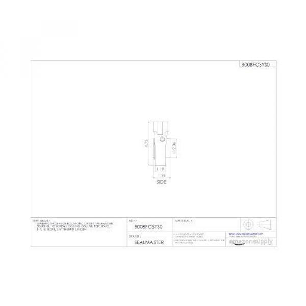 Sealmaster QJF1026MB Four point contact ball bearings 116126 SEHB-23 Eccentric Drive Type Hanger Bearing, Setscrew Locking Collar, #3 image