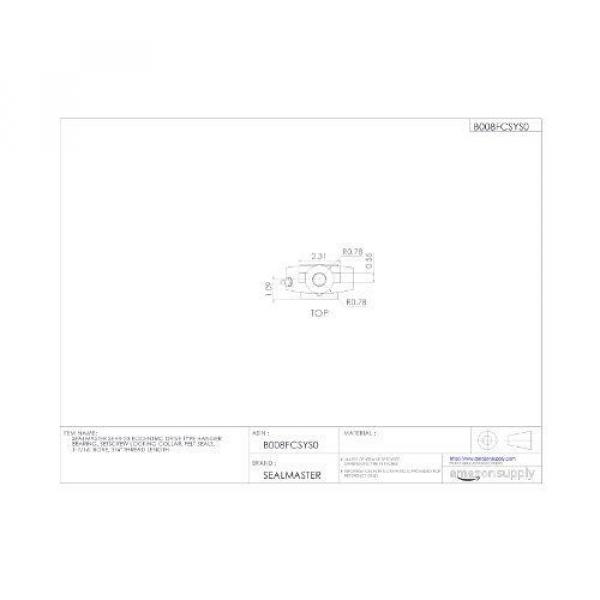 Sealmaster QJF1026MB Four point contact ball bearings 116126 SEHB-23 Eccentric Drive Type Hanger Bearing, Setscrew Locking Collar, #4 image