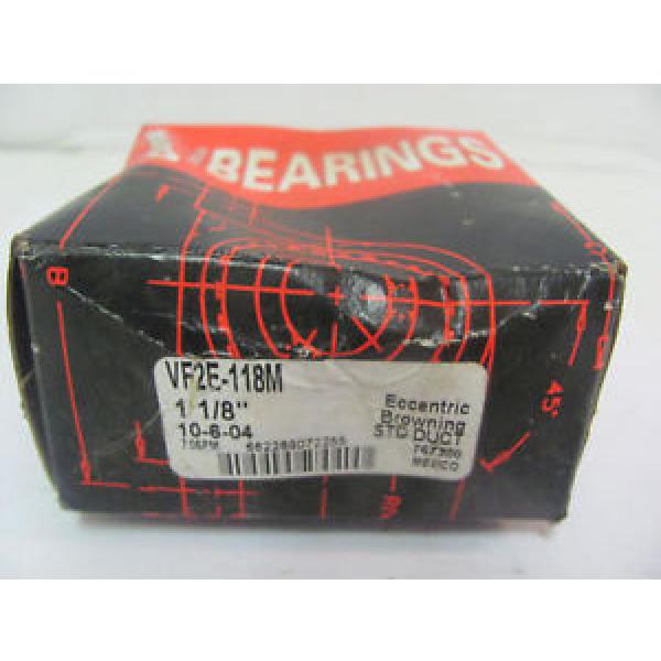 BROWNING 22364CA/W33 Spherical roller bearing 53664KH VF2E-118M 1-1/8&#034; ECCENTRIC FLANGE BEARING NIB #1 image