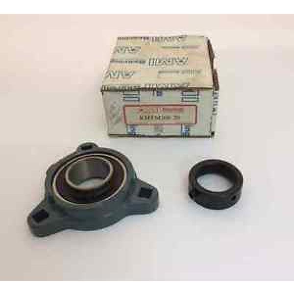 AMI 4024X2D Double row angular contact ball bearings BEARINGS KHTM206-20, Eccentric Collar Locking Three-Bolt Flange Unit, 1-1/4&#034; #1 image