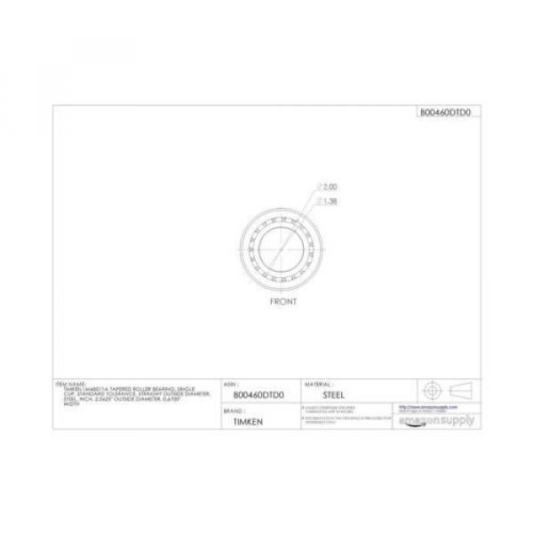  LM48511A Tapered Roller Bearing Single Cup Standard Tolerance Straight #2 image