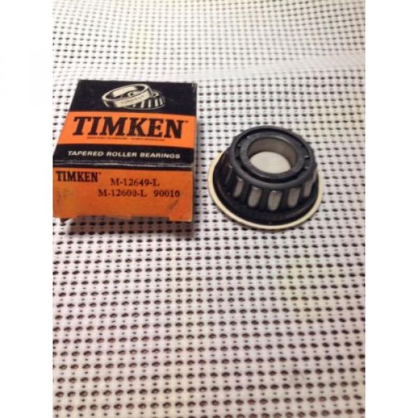  Fafnir M12649L Tapered Cone Roller Bearing 21.430mm ID #1 image