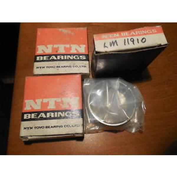 Lot of 3-  Bearings LM 11910 Tapered Roller Bearing Cup (NEW) #1 image