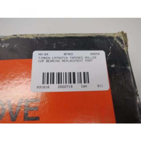 NEW  LM742714 TAPERED ROLLER BEARING CUP D522719 #7 image