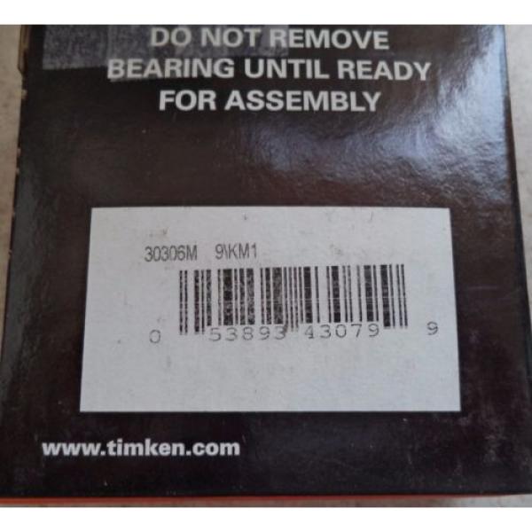  IsoClass 30306M 9\KM1 Tapered Roller Bearing #2 image