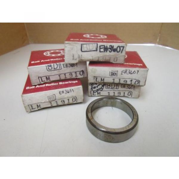 Lot of 5 BDI Tapered Roller Bearing Race Cup LM 11910 LM11910 KLM 11910 New #1 image