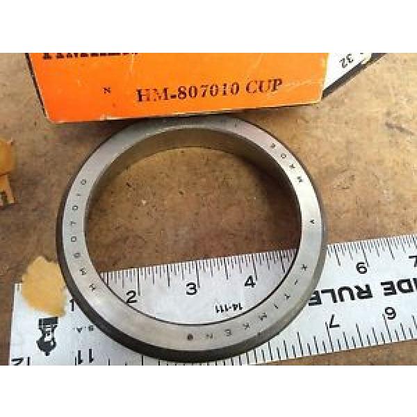 NEW OLD  HM807010 CUP Tapered Roller Bearing Outer Race Cup   BEARING CL #1 image