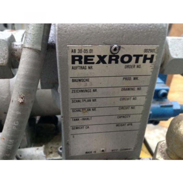 10 Hp Mannesman Rexroth 1PV2V4-23/20RW12MC1-16A1/5 Hydraulic Power Unit #6 image