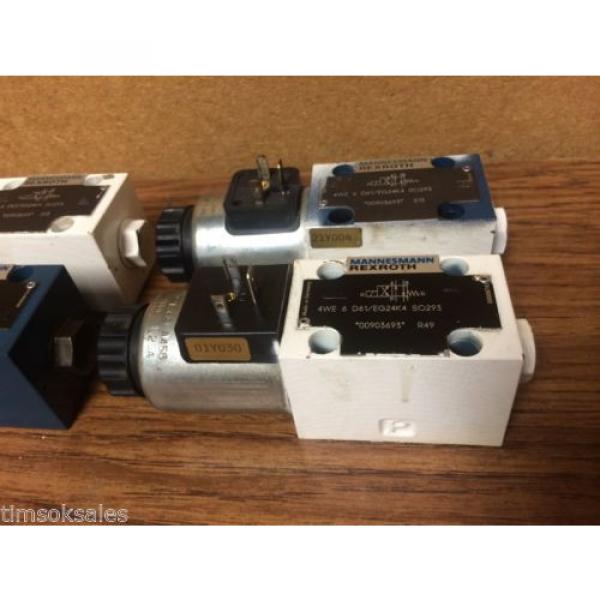 Mannesmann Rexroth 4WE 6 D61/EG24K4 SO293 Control Valve, Used WorkIng #3 image