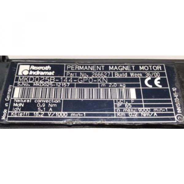 REXROTH-INDRAMAT Permanent-Magnet-Motor&lt;&gt;MKD025B-144-GP0-KN #3 image