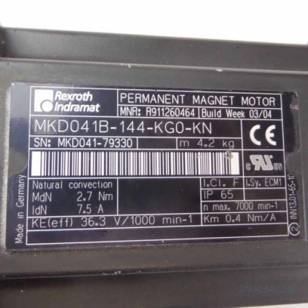 Rexroth Indramat Servomotor MKD041B-144-KG0-KN GEB #2 image