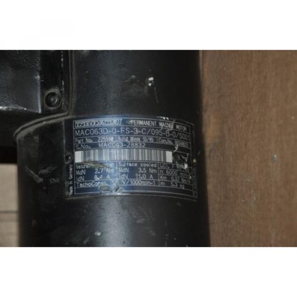 REXROTH INDRAMAT Servomotor  MAC063D-0-FS-3-C/095-B-0/S001, 2,7Nm, 8,4A, 6000Upm #2 image