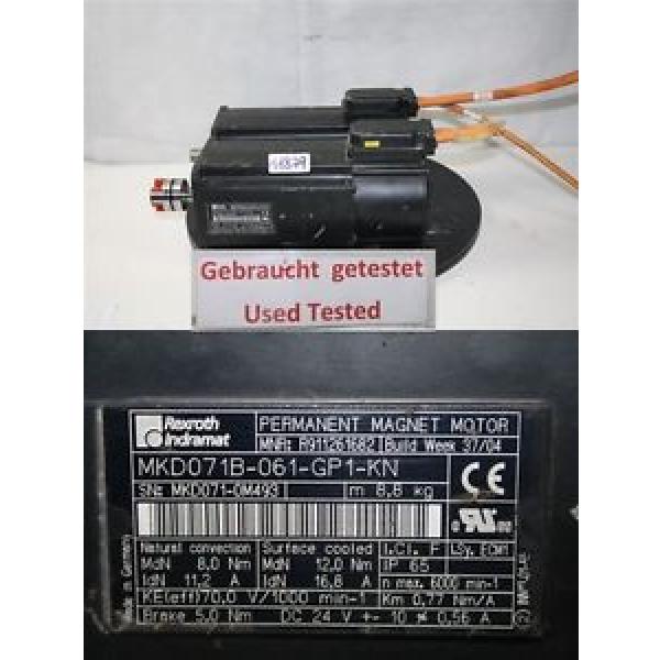 Rexroth Indramat Servomotor MKD071B-061-GP1-KN  R911261682 #1 image