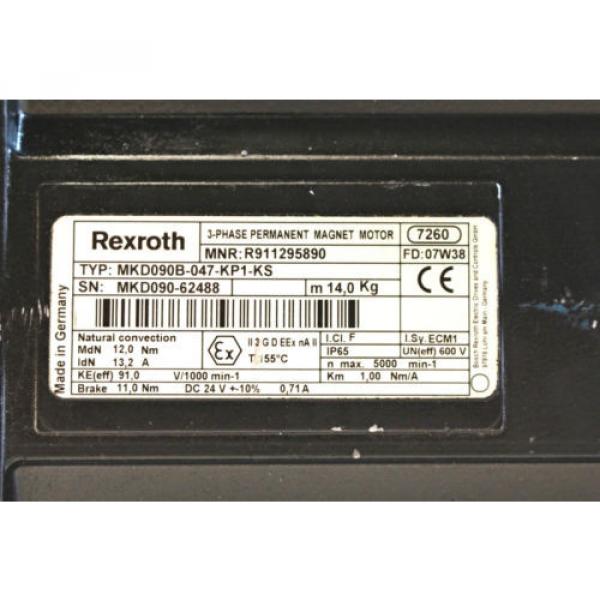 Rexroth Indramat Servomotor MKD090B-047-KP1-KS #3 image