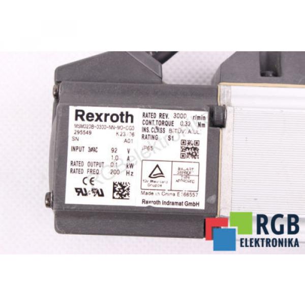 MSM020B-0300-NN-M0-CG0 R911295549 0.1KW 92V 1A 200HZ 3000/MIN REXROTH ID27473 #5 image