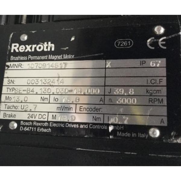 REXROTH Bruhless Permanent-Magnet-Motor  // SE-B4.130.030-14.000 #5 image