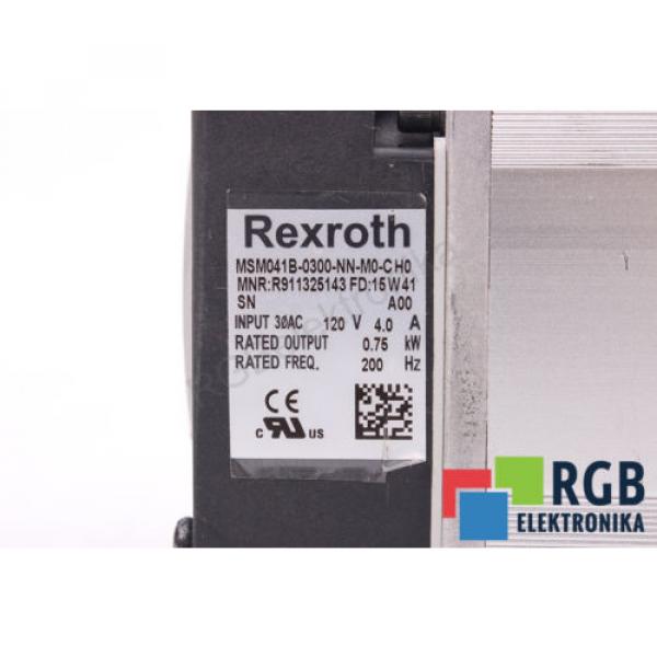 MSM041B-0300-NN-M0-CH0 R911325143 0.75KW 120V 4A 200HZ 3000/MIN REXROTH ID27466 #6 image