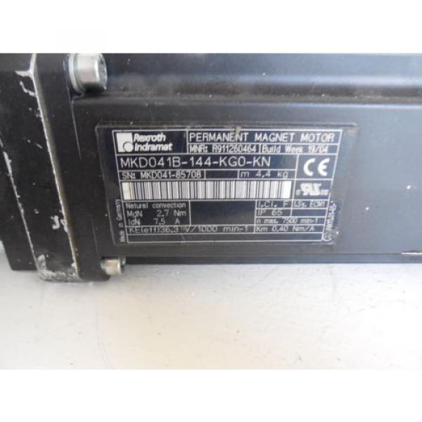 Rexroth Indramat  Servomotor MKD041B-144-KG0-KN mit Getriebe RPLN4-1BK #2 image