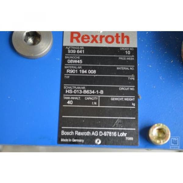 BOSCH REXROTH R901194008 Hydraulikanlage Motor Pumpe und Hydraulikventile - NEW #11 image