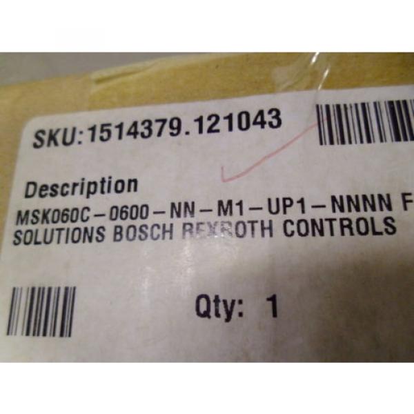 REXROTH MSK060C-0600-NN-M1-UP1-NNNN SERVO MOTOR *NEW IN BOX* #2 image