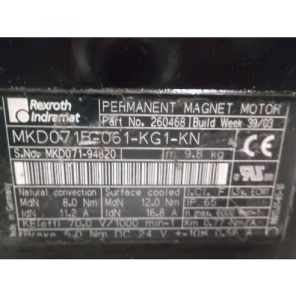 REXROTH MKD071B-061-KG1-KN SERVO MOTOR *NEW IN BOX* #2 image