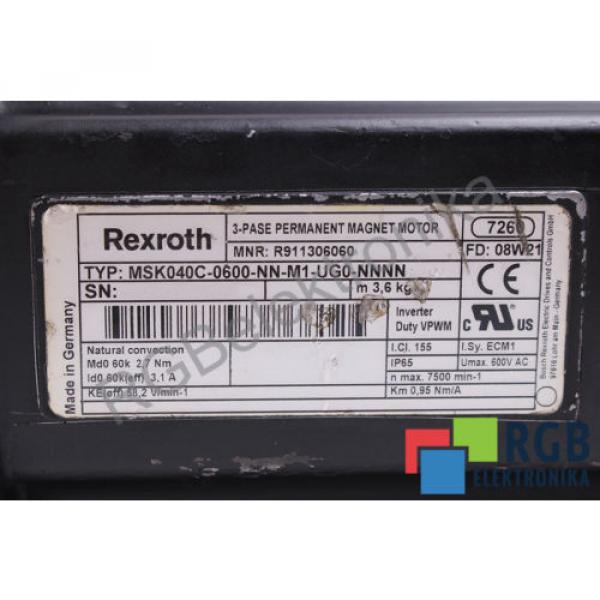 MSK040C-0600-NN-M1-UG0-NNNN ROTOR FOR MOTOR REXROTH ID15050 #5 image