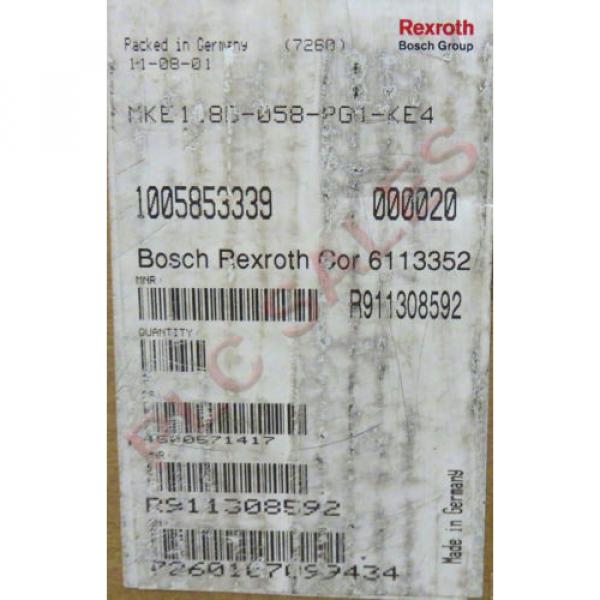 Rexroth MKE118B-058-PG1-KE4  |  Permanant Magnet Motor  *NEW* #4 image