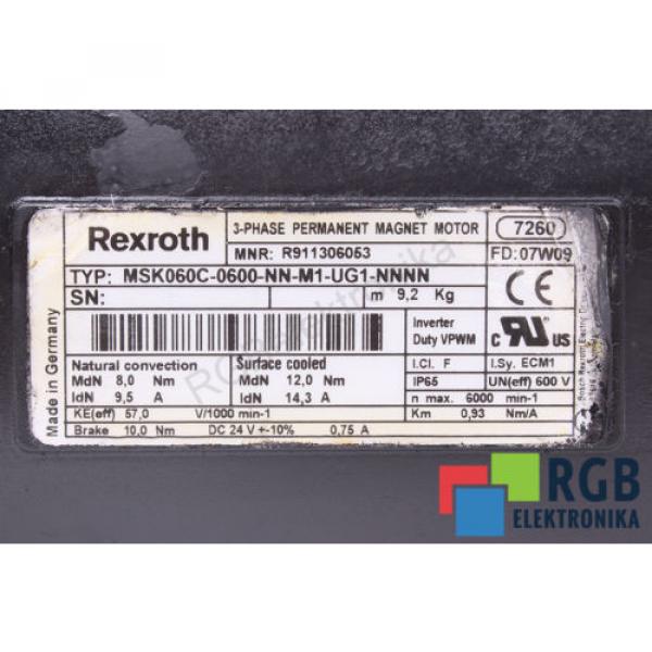 ROTOR FOR MOTOR MSK060C-0600-NN-M1-UG1-NNNN BOSCH REXROTH 12M WARRANTY ID21543 #4 image